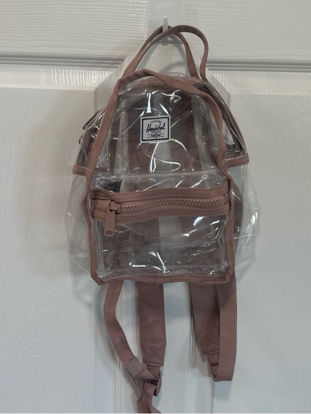 Herschel Supply Clear Mini Backpack in Mauve Pink